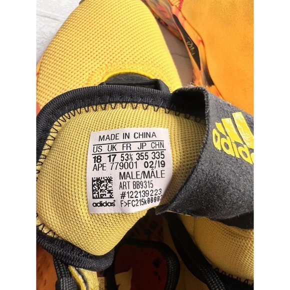 Adidas Dame 5 Dame Goose Bold Gold/Shock Red/Core Black BB9315 size 18 Big Tall - Picture 6 of 11